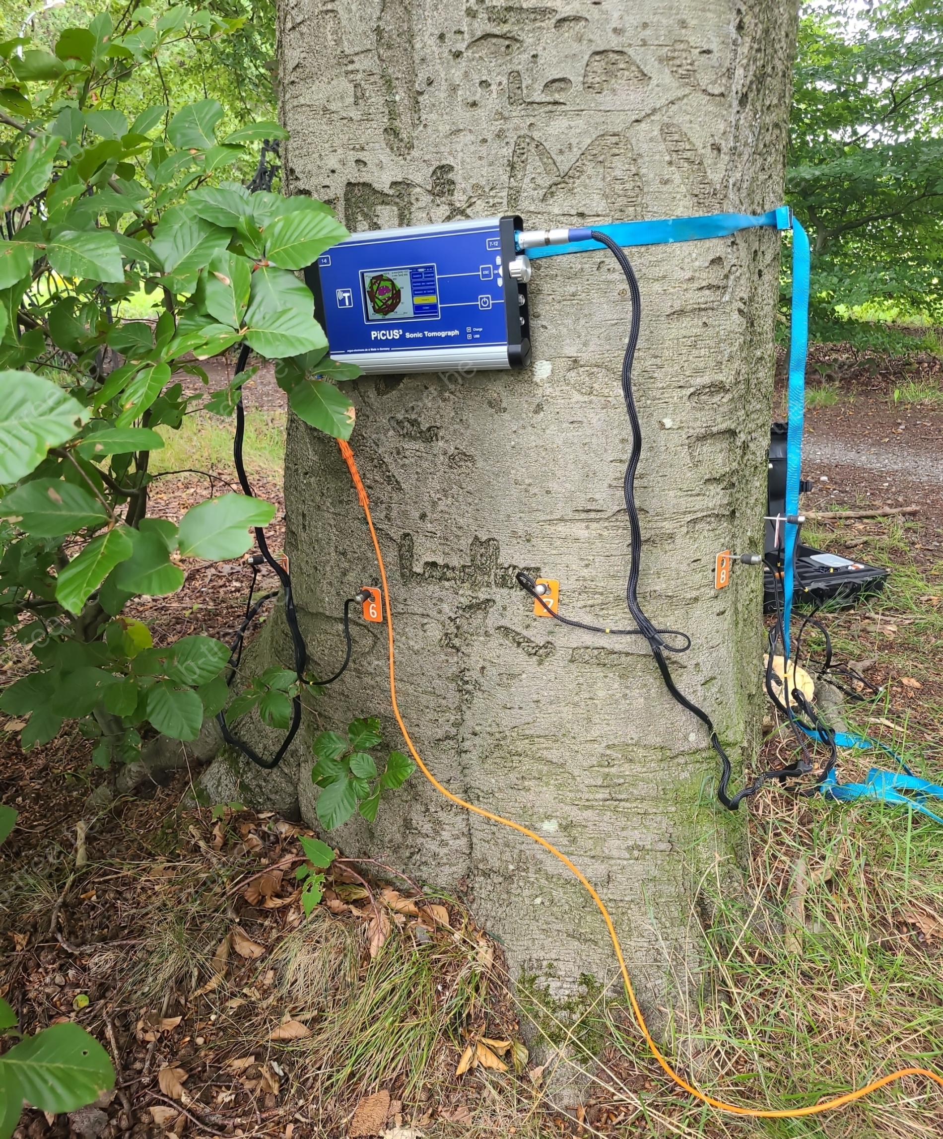 Opstelling apparatuur voor tomografie boom